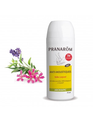 Image de Roller répulsif Aromapic Bio- Anti-moustiques 75 ml - Pranarôm via Baume du Tigre Blanc - Tiger Balm