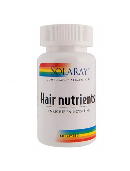 Image principale de Hair Nutrients - Cheveux 60 capsules - Solaray