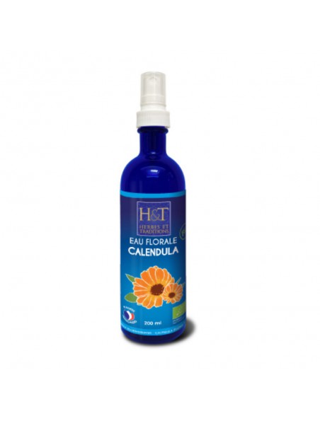 Calendula Bio - Hydrolat de Calendula officinalis 200 ml - Herbes et Traditions Calendula Bio - Hydrolat de Calendula officinalis 200 ml - Herbes et Traditions
