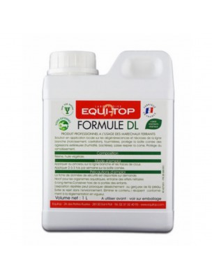 Image de Formule DL - Soins des pieds des chevaux 1 Litre - Equi-Top depuis Achetez les produits Equitop à l'herboristerie Louis