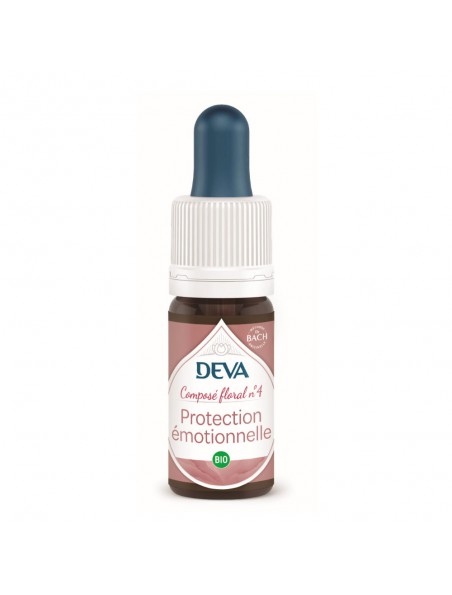 Achetez Protection Emotionnelle Bio - Sensibilité équilibrée Composé floral n°4 15 ml - Deva à l'herboristerie Louis Image principale de Protection Emotionnelle Bio - Sensibilité équilibrée Composé floral n°4 15 ml - Deva