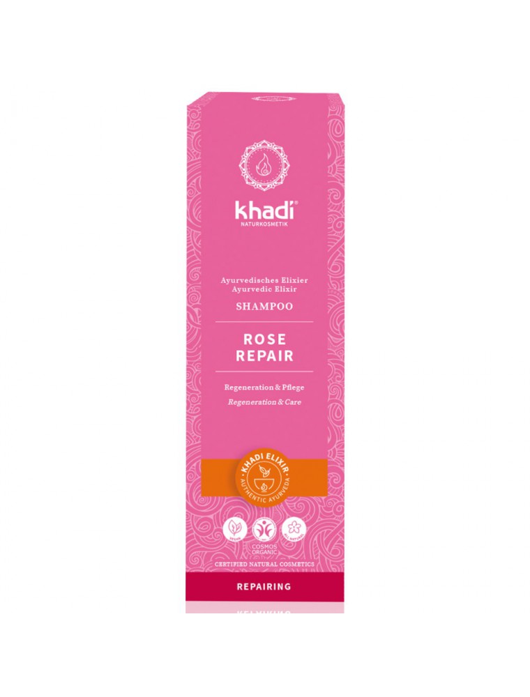 Shampooing Ayurvédique Rose Repair - Réparateur 200 ml - Khadi