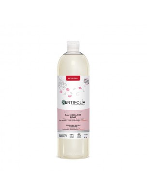 Image de Eau Micellaire Eclat de Rose Bio - Soin du visage 500 ml - Centifolia via Fluide Hydratant Eclat de Rose Bio - Soin du visage 40 ml - Centifolia