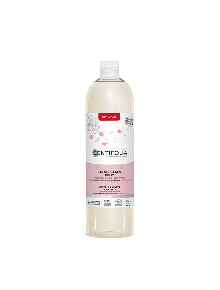 Image principale de la modale pour Eau Micellaire Eclat de Rose Bio - Soin du visage 500 ml - Centifolia