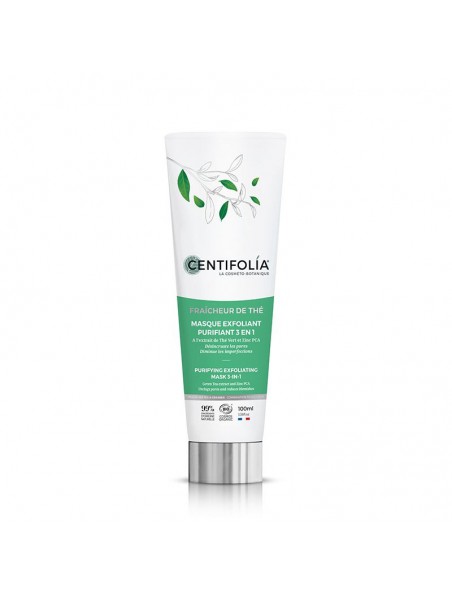 Image principale de Masque Exfoliant Purifiant 3 en 1 Fraîcheur de Thé Bio - Soin du visage 100 ml - Centifolia