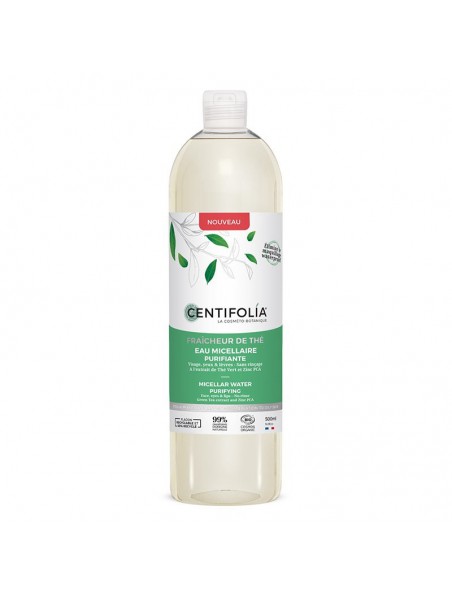 Image principale de Eau Micellaire Purifiante Fraîcheur de Thé Bio - Soin du visage 500 ml - Centifolia