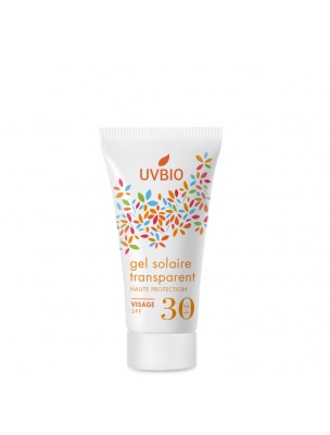 Image de Gel Solaire SPF 30 Bio - Soin du visage 30 ml - UV Bio depuis Soins solaires pour prévenir, protéger et hydrater votre peau
