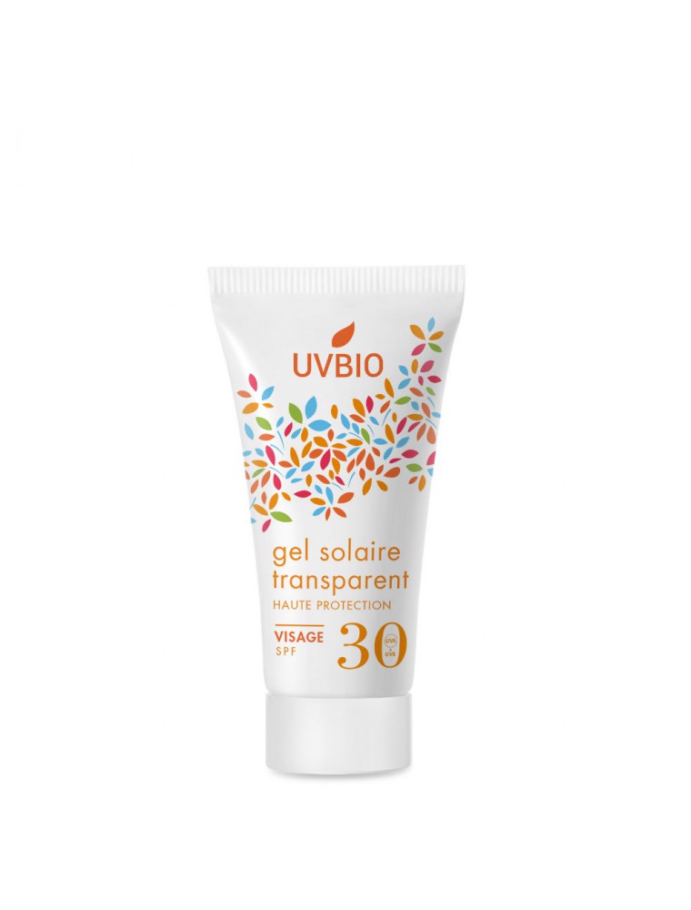 Image principale de la modale pour Gel Solaire SPF 30 Bio - Soin du visage 30 ml - UV Bio