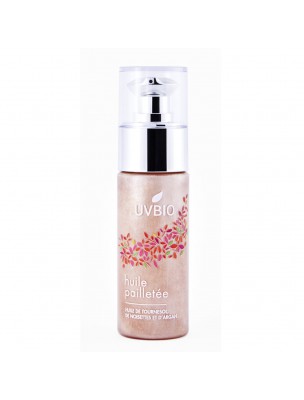 Image de Huile Pailletée Bio - Soin du visage et du corps 50 ml - UV Bio via Huile Sèche Bio - Soin Régénérant 100ml - UV Bio