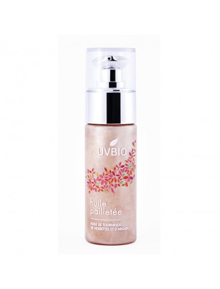 Image principale de Huile Pailletée Bio - Soin du visage et du corps 50 ml - UV Bio