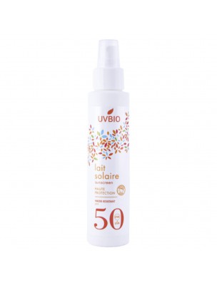 Image de Lait Solaire SPF 50 Bio - Soin du visage et du corps 100 ml - UV Bio depuis PrestaBlog