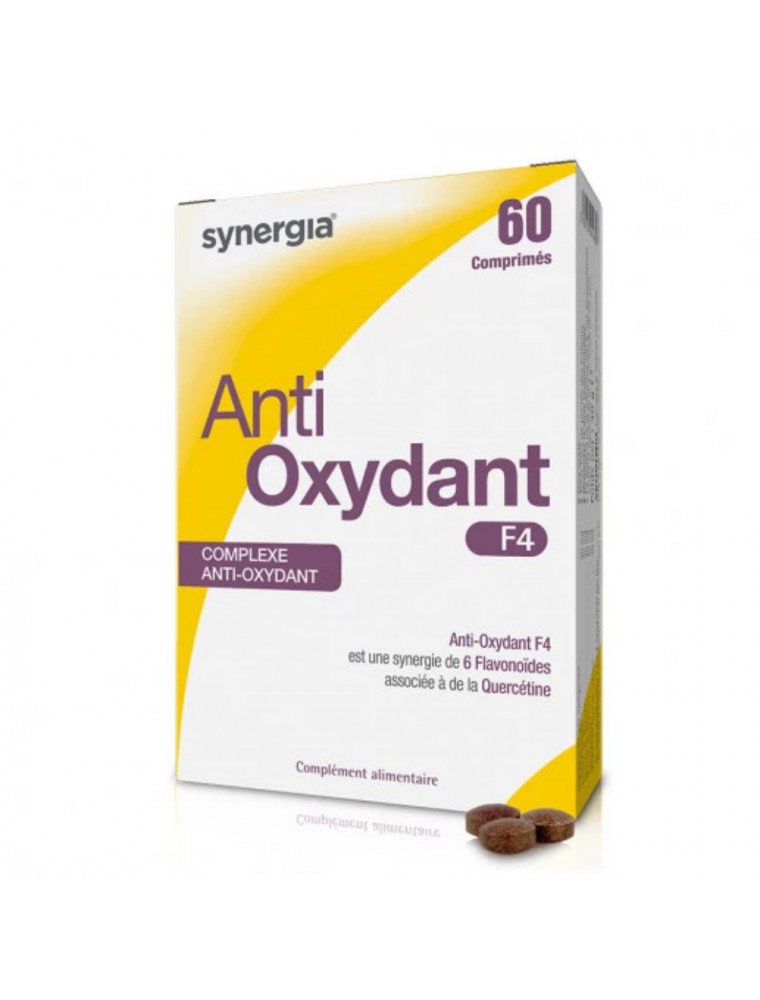 Image principale de la modale pour Anti Oxydant F4 - Protection Cellulaire 60 capsules - Synergia