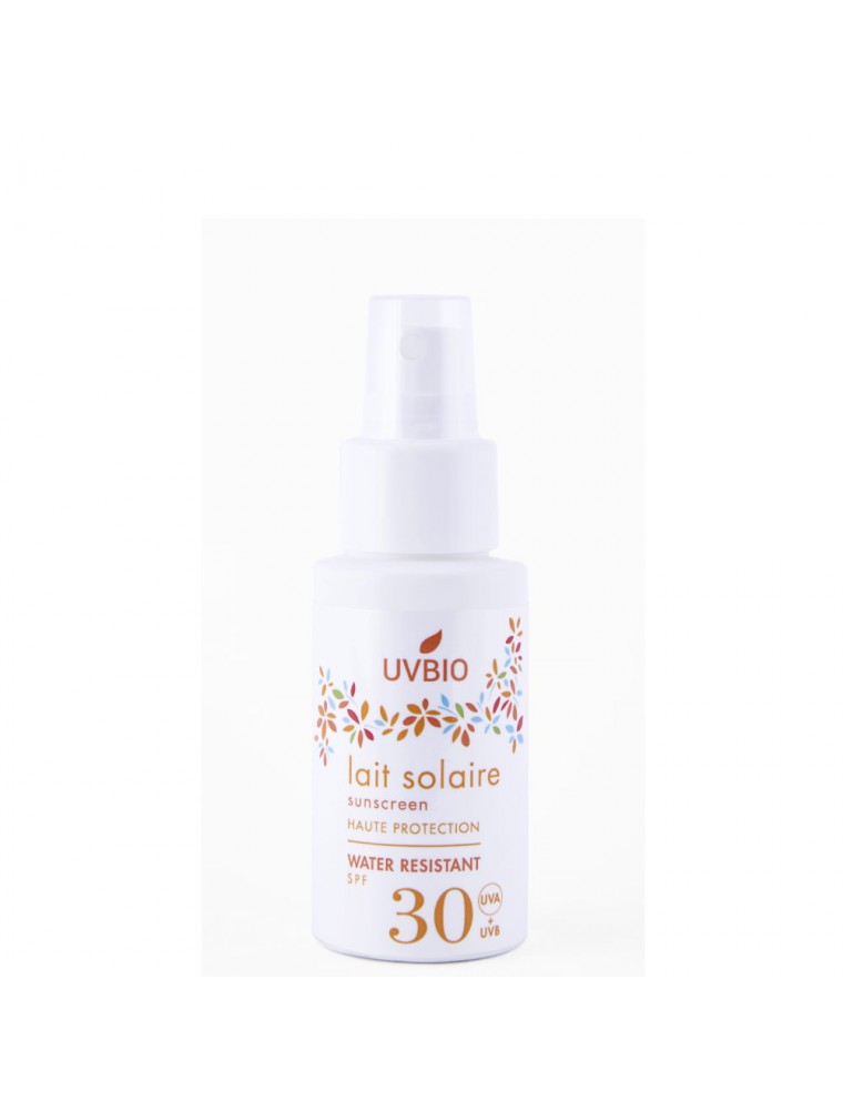 Image principale de la modale pour Lait Solaire SPF 30 Bio - Soin du visage et du corps 50 ml - UV Bio
