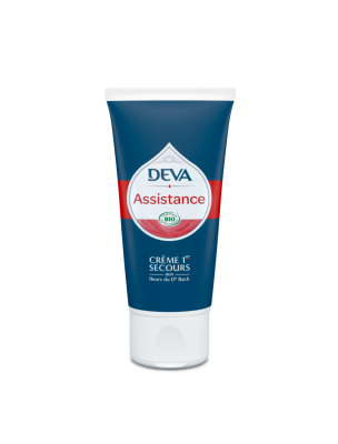 Image de Crème Assistance Bio - First Aid Cream 50 ml - Deva depuis Rescue cream accompanies your skin in case of emergency