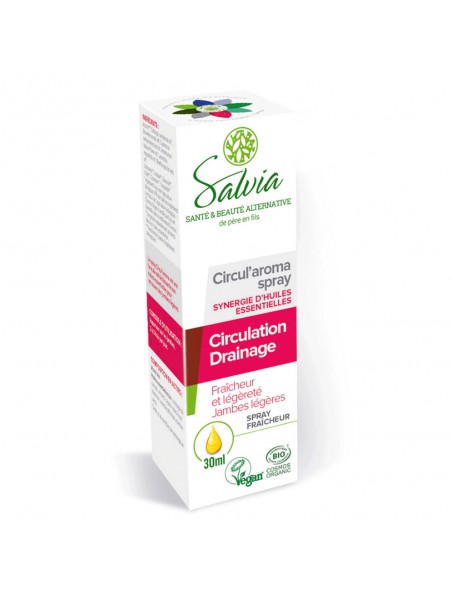 Circul'aroma Bio - Circulation spray de 15ml - Salvia
