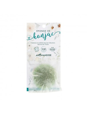 Image de Green Clay and Green Tea Konjac Sponge - Facial Care Aromandise depuis Buy the products Aromandise at the herbalist's shop Louis