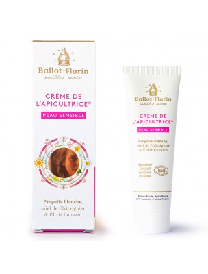 Image de Crème de l'Apicultrice Peau Sensible - Hydrate et protège en douceur 30 ml - Ballot-Flurin via Calendula Bio - Macérât huileux 100 ml - Propos Nature