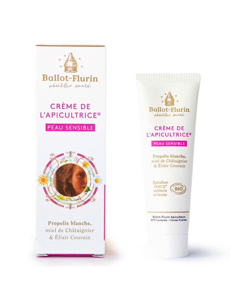 Image principale de la modale pour Crème de l'Apicultrice Peau Sensible - Hydrate et protège en douceur 30 ml - Ballot-Flurin