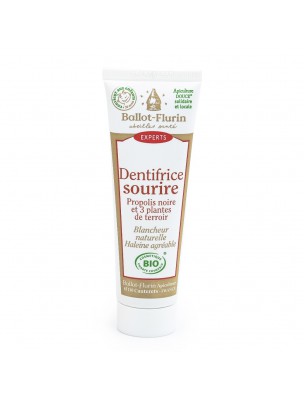 Image de Organic Smile Toothpaste - Black Propolis and 3 plants 50 ml - (French) Ballot-Flurin depuis Vegetable toothpaste in tube or solid (2)
