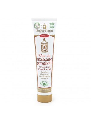 Image de Pâte de massage gingival Bio - Apaisant et Nettoyant Propolis noire - Ballot-Flurin via Dentifrice bio Romarin - Vitalité - Argile verte illite 75ml - Argiletz