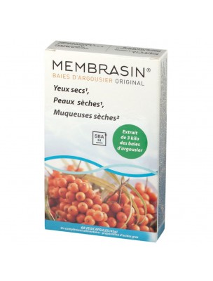 Image de Membrasin Original - Sea Buckthorn Berries 60 vegetarian capsules - Aromtech depuis Fatty acids meet skin and cardiovascular needs