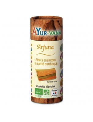 Image de Arjuna Bio - Santé Cardio-Vasculaire 60 gélules - Ayur-Vana via Olivier - Feuilles coupées 100g - Tisane d'Olea europaea L.