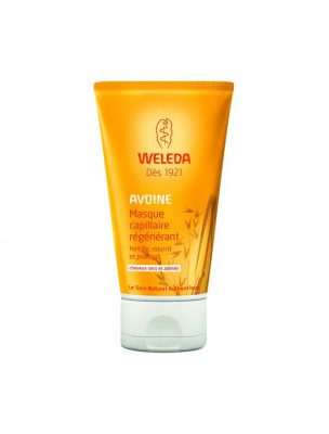 Image de Masque Capillaire Régénérant à l'avoine - Cheveux secs et abîmés 150 ml - Weleda via Acheter Shampoing solide pour cheveux secs Vegan - Huile de Coco 70ml -