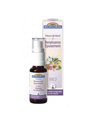Image de Complexe Renaissance Epuisement N°18 Bio - Fleurs de Bach spray de 20 ml - Biofloral depuis Commandez les produits Biofloral à l'herboristerie Louis