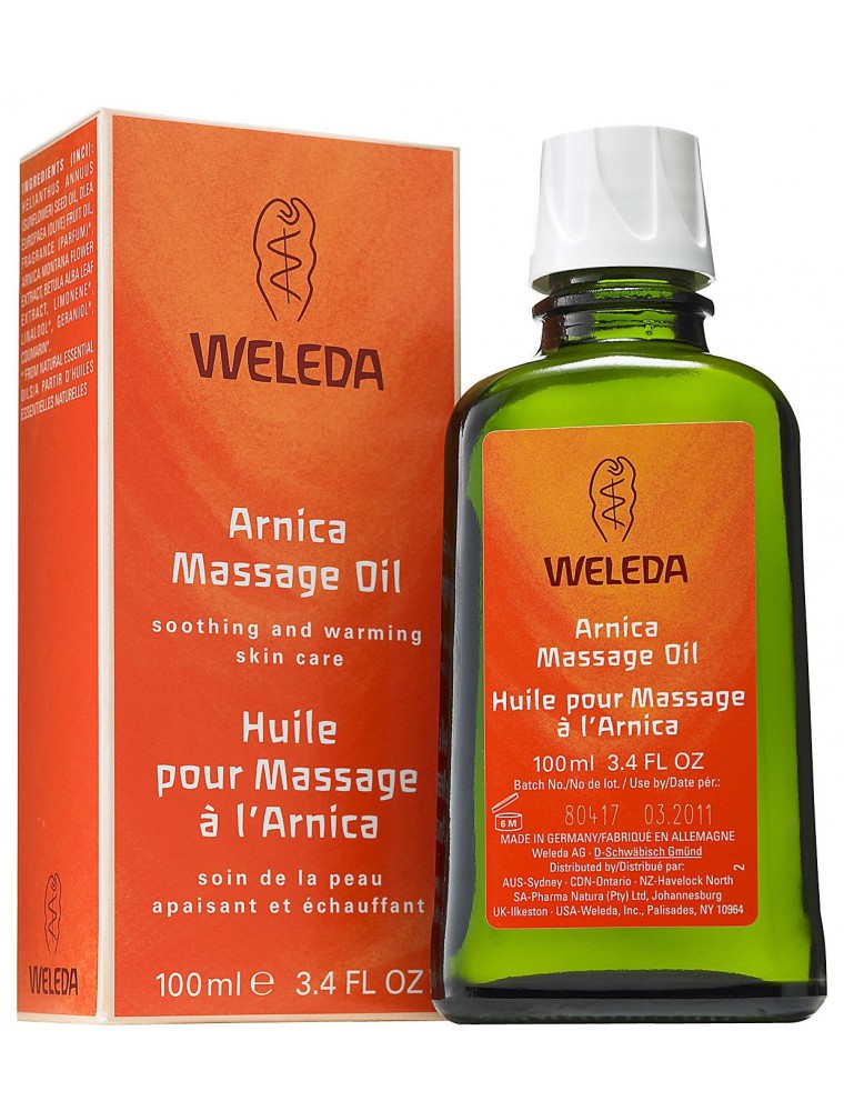 Image principale de la modale pour Huile de Massage à l'Arnica - Réchauffe et détend les muscles 100 ml - Weleda