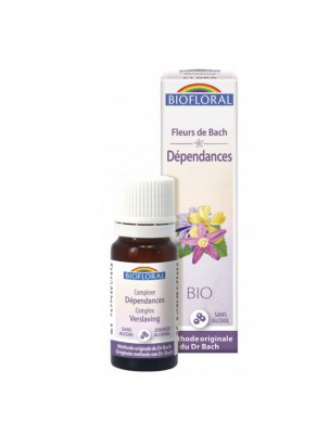 Image de Addiction Complex N°1 Organic - Flower Granules Bach 10 ml - Biofloral depuis Rescue de Bacha mixture of five solutions in case of emergency