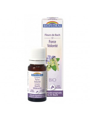 Image de Complexe Force Volonté N°3 Bio - Granules Fleurs de Bach 10 ml - Biofloral depuis Commandez les produits Biofloral à l'herboristerie Louis