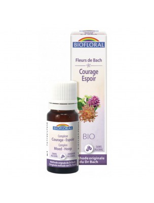 Image de Complexe Courage Espoir N°4 Bio - Granules Fleurs de Bach 10 ml - Biofloral depuis Commandez les produits Biofloral à l'herboristerie Louis