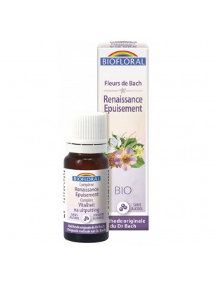 Image de Complexe Renaissance Epuisement N°18 Bio - Granules Fleurs de Bach 10 ml - Biofloral depuis Les fleurs de Bach luttent contre le découragement et le désespoir