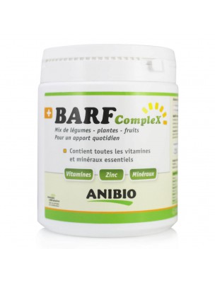 Image de BARF Complex - Aliment complémentaire pour chiens et chats 420 g - AniBio depuis Psyllium Bio - Transit Chiens & Chats 300g - Floralpina
