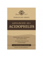 Image de Advanced 40 Plus Acidophillus - Probiotiques 60 gélules végétales - Solgar depuis Découvrez nos compléments alimentaires naturels