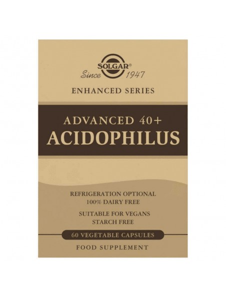 Image principale de Advanced 40 Plus Acidophillus - Probiotiques 60 gélules végétales - Solgar