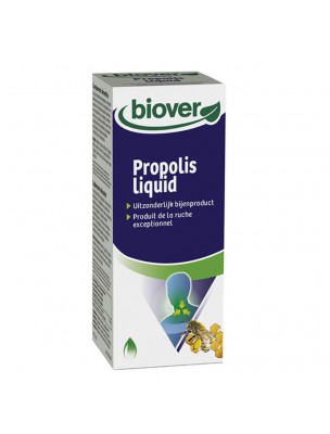 Image de Propolis Liquid - Respiration et Immunité 50 ml - Biover via Spray Nasal Respiration 23ml - Marque Biover