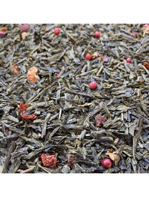 Image de Gourmandise de Chine Bio - Thé Vert Parfumé de Chine 100g depuis Thé Vert à la Menthe Bio 90g - Herboristerie Louis