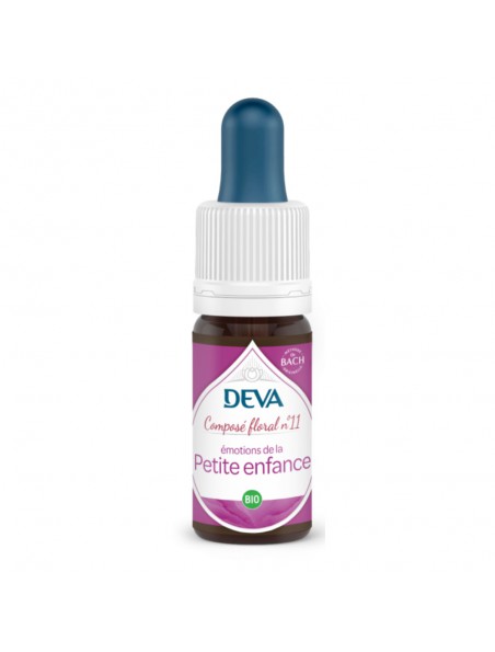 Achetez Émotions de la Petite enfance Bio - Ouverture Créativité Composé floral n°11 15 ml - Deva à l'herboristerie Louis Image principale de Émotions de la Petite enfance Bio - Ouverture Créativité Composé floral n°11 15 ml - Deva