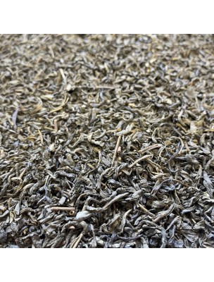 Image de Chun Mee Bio - Thé Vert Nature de Chine 100g depuis Tisanière Chat Noir Fleur 3 Pièces en Céramique 300 ml - Louis