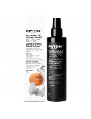 Image de Lotion Repigmentante Ultra Positiv'Hair - Cheveux moyens à foncés 150 ml - Phytema via Déodorant Citrus 100 ml - Weleda