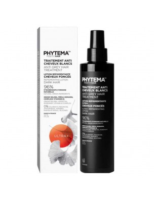 Image de Lotion Repigmentante Ultra Plus Positiv'Hair - Cheveux foncés 150 ml - Phytema via Shampoing Antipelliculaire Bio - Phytema