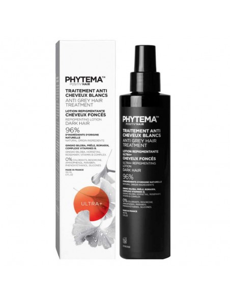 Image principale de Lotion Repigmentante Ultra Plus Positiv'Hair - Cheveux foncés 150 ml - Phytema