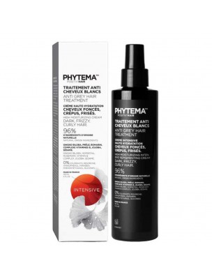 Image de Crème Repigmentante Intensive Positiv'Hair - Cheveux foncés, crépus, frisés 150 ml - Phytema via Après-Shampoing Bio - Démêlant et Protecteur 250 ml - Phytema