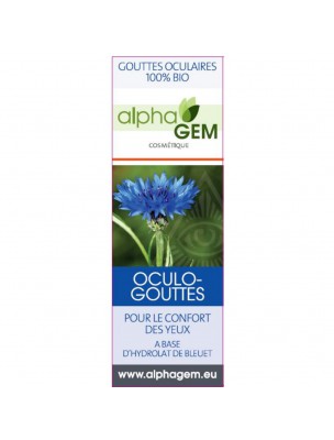 Image de Oculo Organic Eye Drops - Cornflower Eye Care 10 ml - Alphagem depuis Buds for the head and eyes