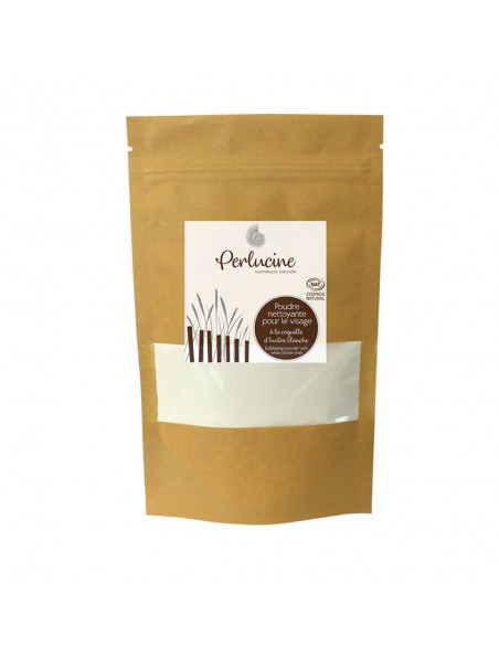 Recharge Poudre Nettoyante à la Coquille d'Huître Blanche Bio - Soin du Visage 100 g - Perlucine Recharge Poudre Nettoyante à la Coquille d'Huître Blanche Bio - Soin du Visage 100 g - Perlucine