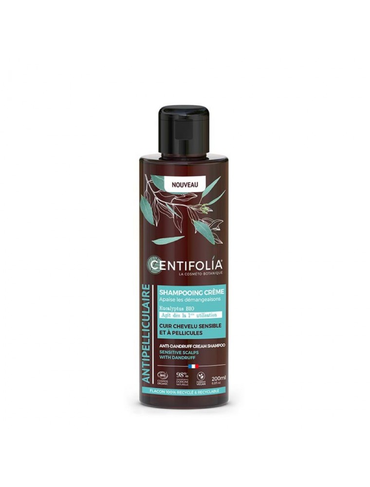 Image principale de la modale pour Shampooing Crème Antipelliculaire Bio - Cuir chevelu sensible et à pellicules 200 ml - Centifolia