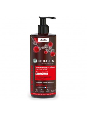 Image de Shampooing Crème Réparateur Bio - Cheveux fragilisés cassants 500 ml - Centifolia depuis Commandez les produits Centifolia à l'herboristerie Louis