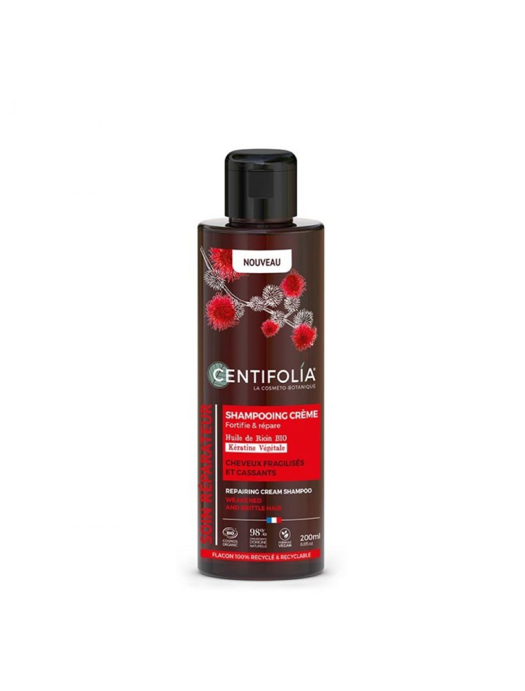 Image principale de la modale pour Shampooing Crème Réparateur Bio - Cheveux fragilisés et cassants 200 ml - Centifolia