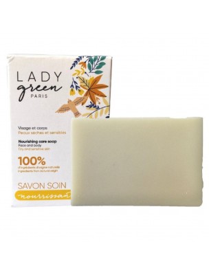 Image de Savon Nourrissant Bio - Visage et Corps 100g - Lady Green depuis Achetez les produits Lady Green à l'herboristerie Louis